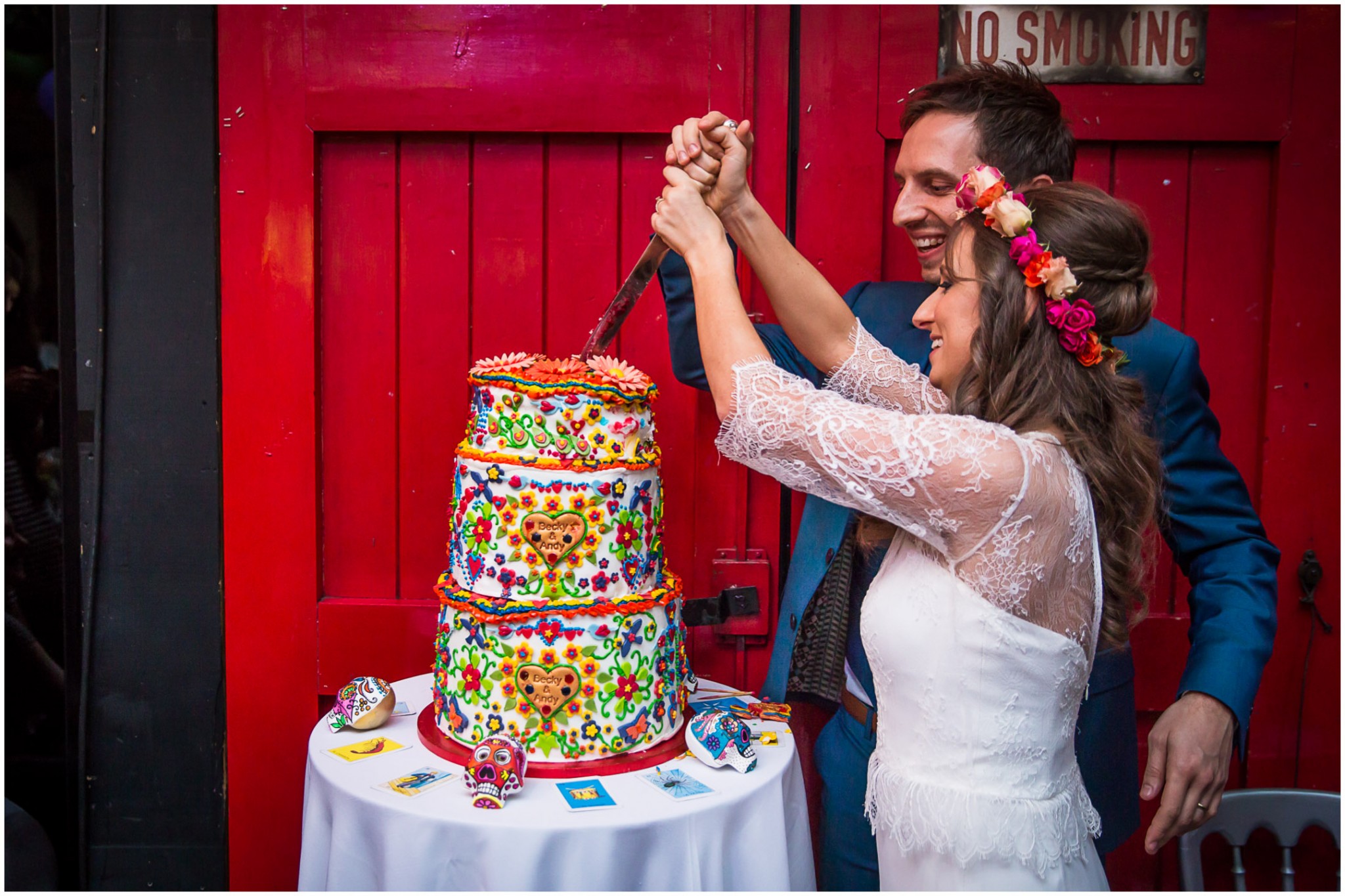 Islington Metal Works Wedding - Cutting the Cake