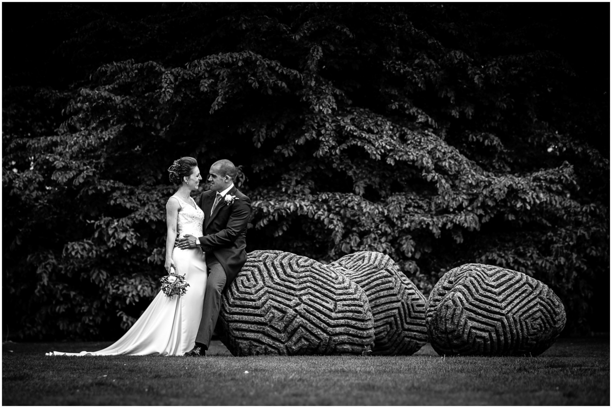 Dulwich Picture Gallery Bride and Groom portrait