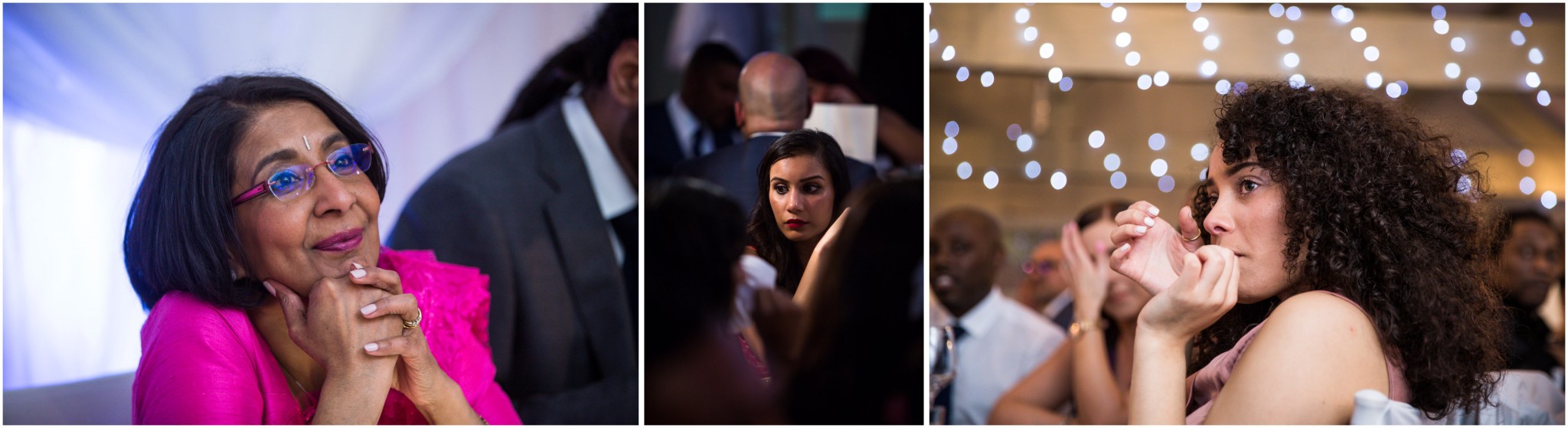 Sopley Mill Wedding Reception Guests reaction to speech