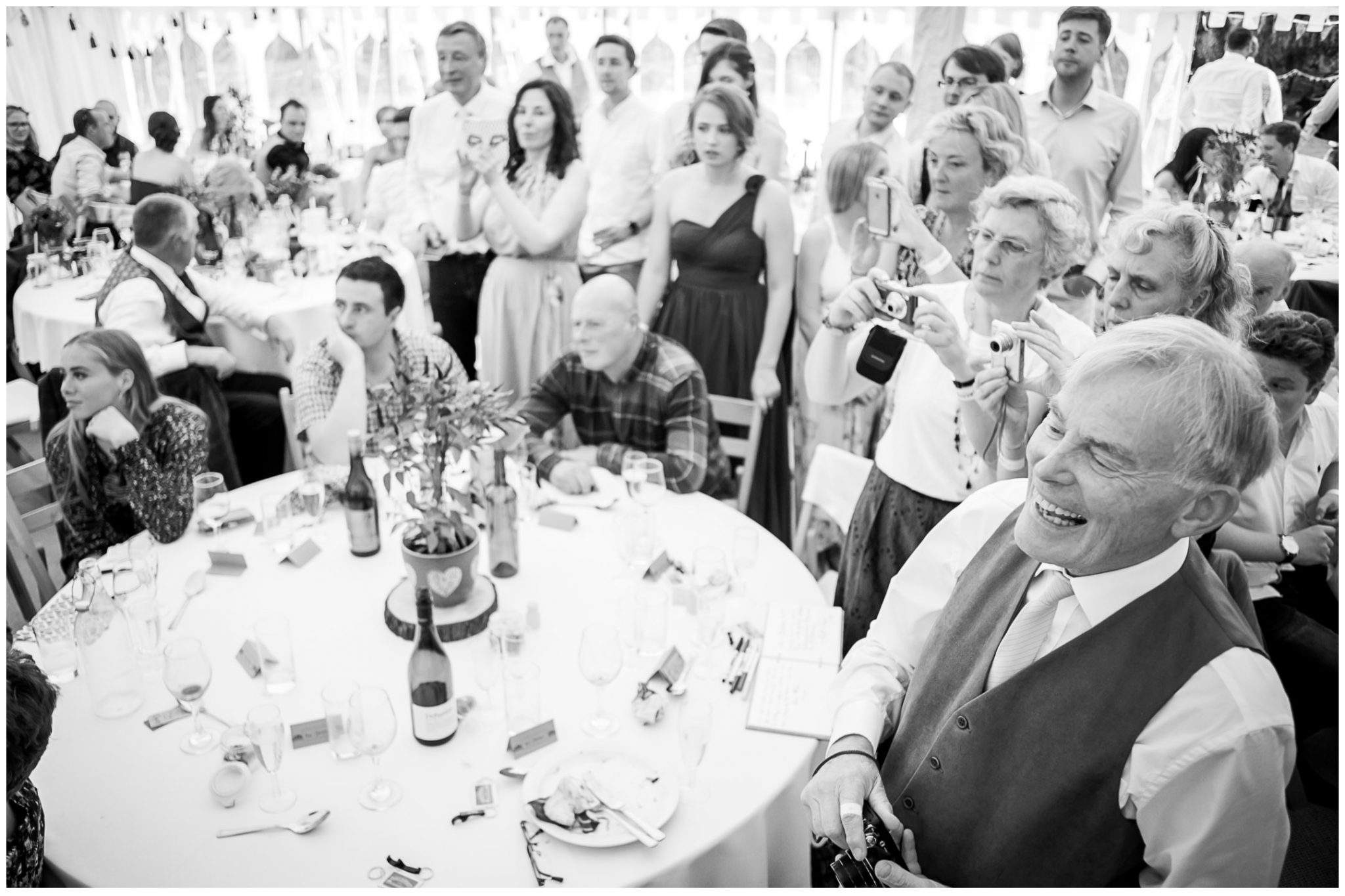 Timsbury Manor Festival Wedding guest reactions
