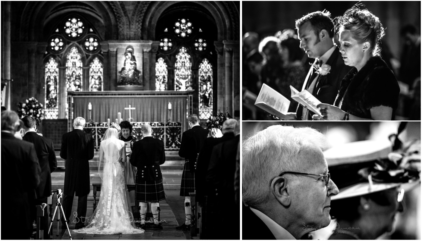Romsey Abbey wedding photographer marriage ceremony