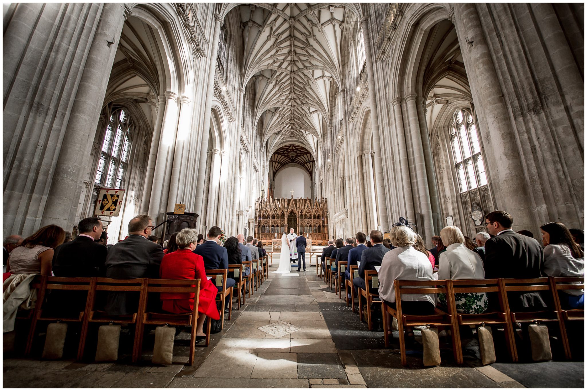 winchester cathedral wedding photography bride and groom marriage service