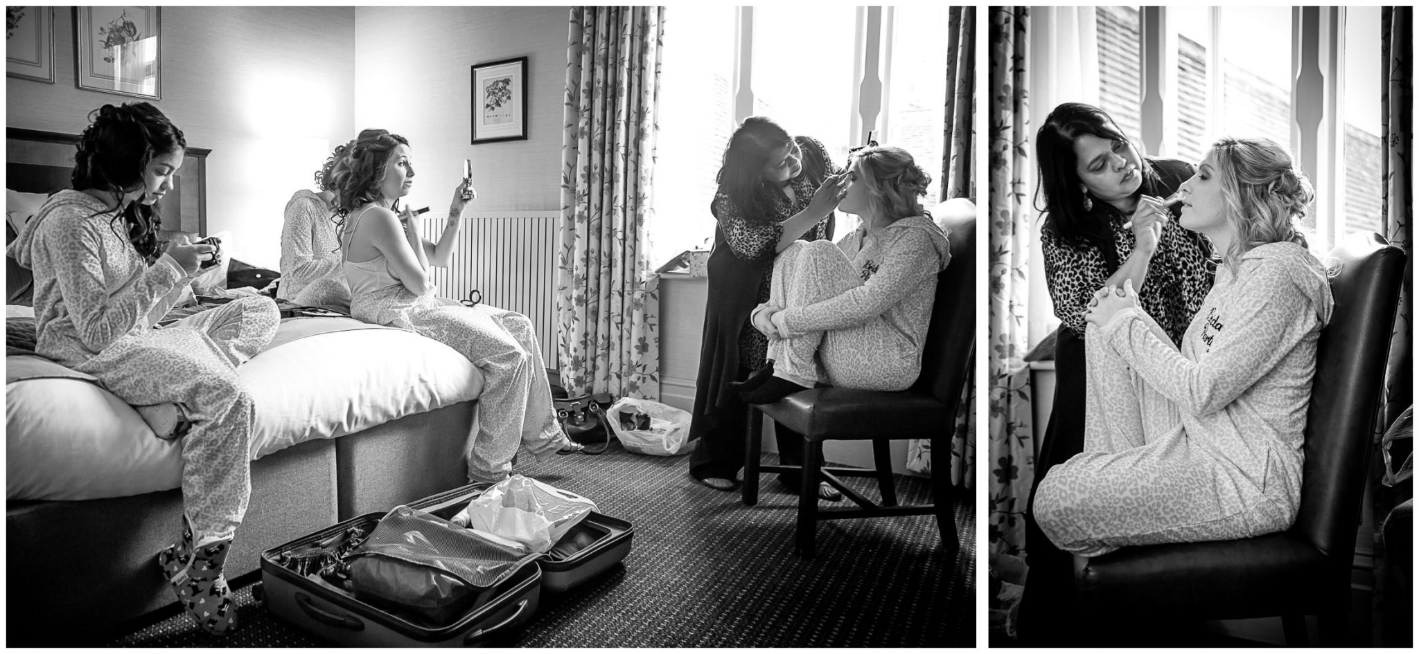 Audleys Wood wedding photography getting ready in the bridal suite