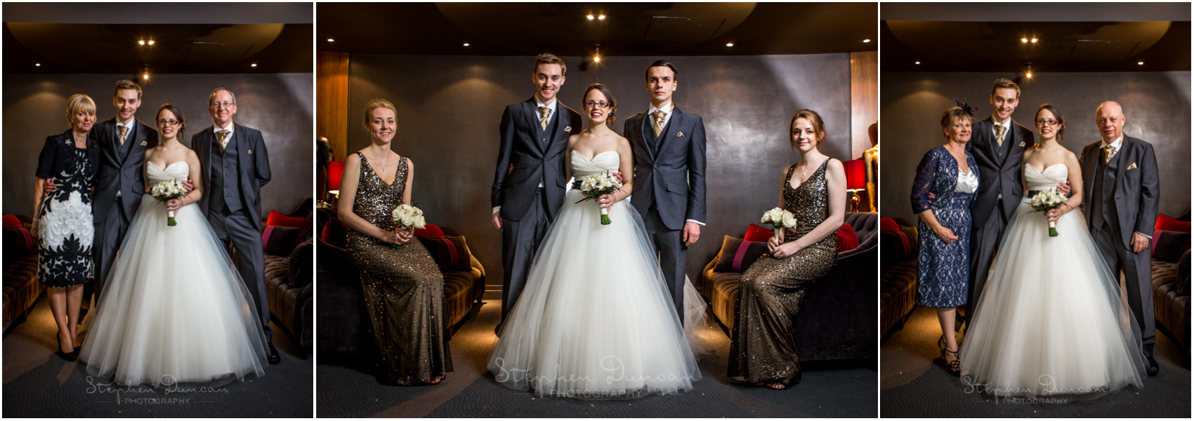 The Aviator wedding photography group photos indoors
