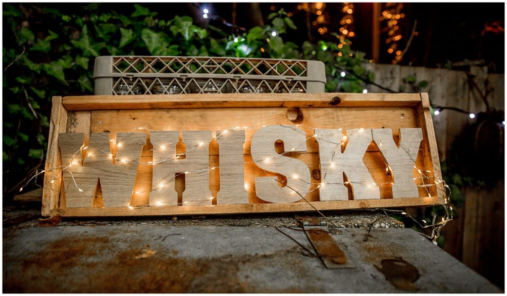 Sign to the whisky bar