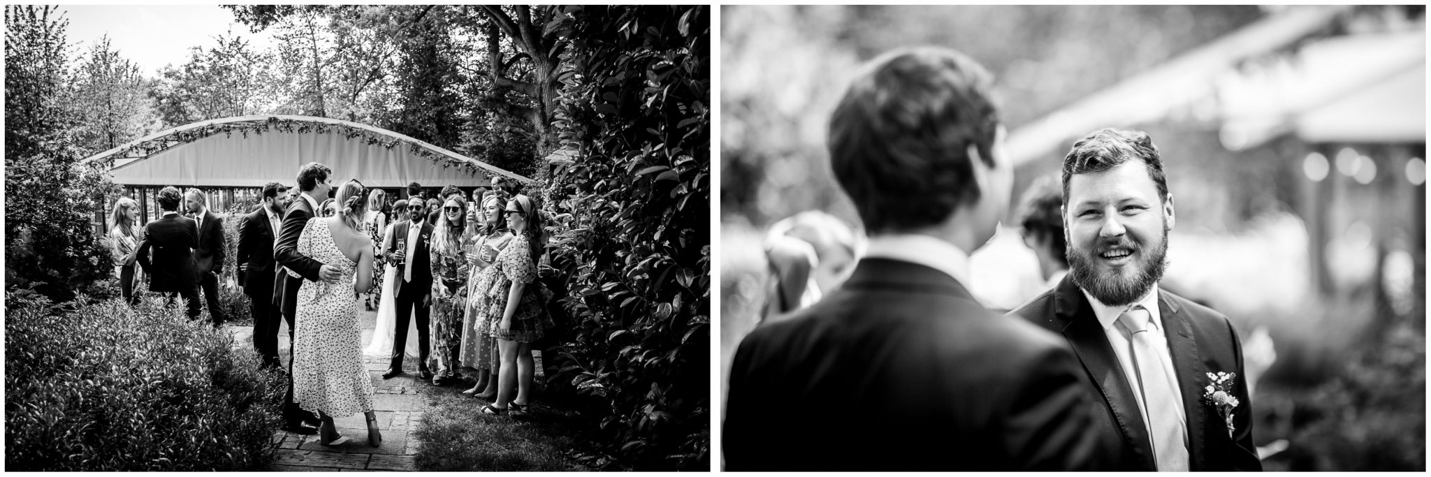 Documentary black and white wedding photograhy