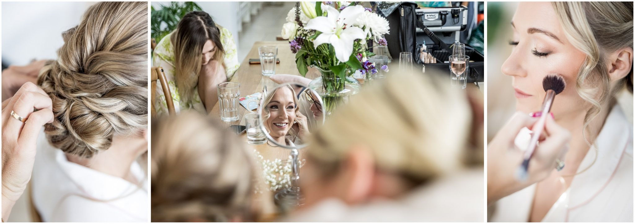 Bride hair and make up detail photography
