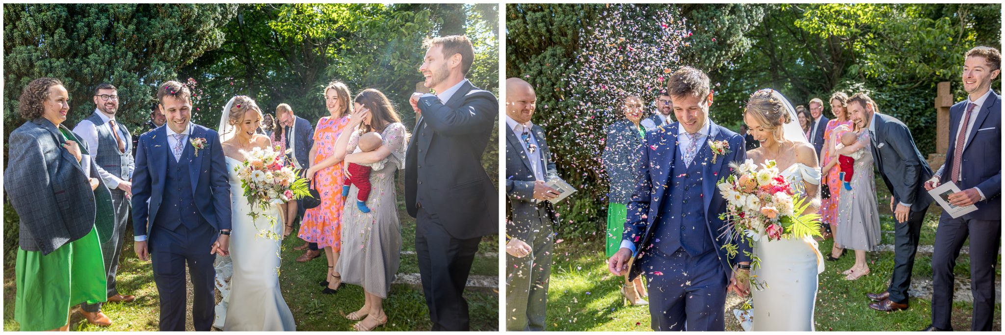 Confetti for the newly married couple